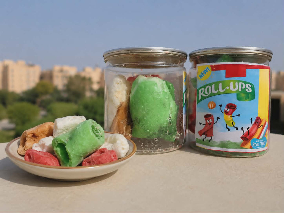 Roll-Up Filled with Ice Cream