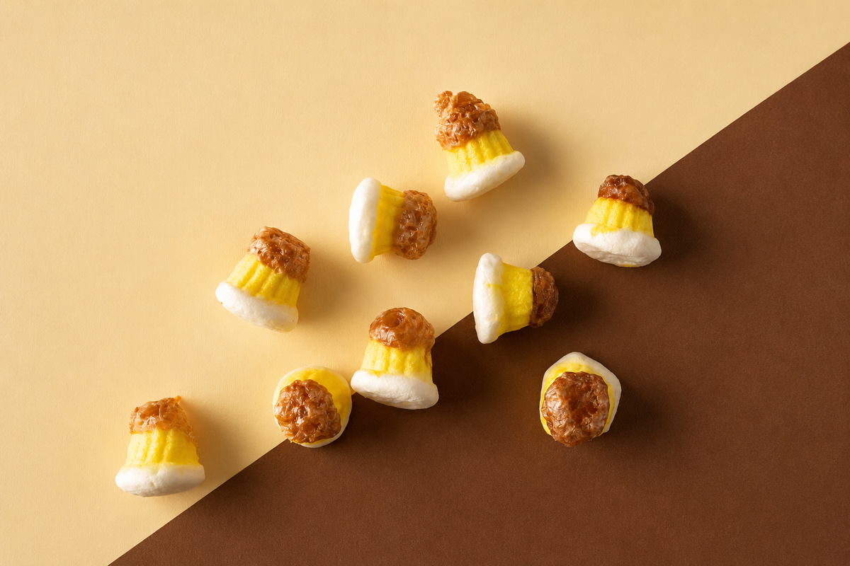 cream caramel candy