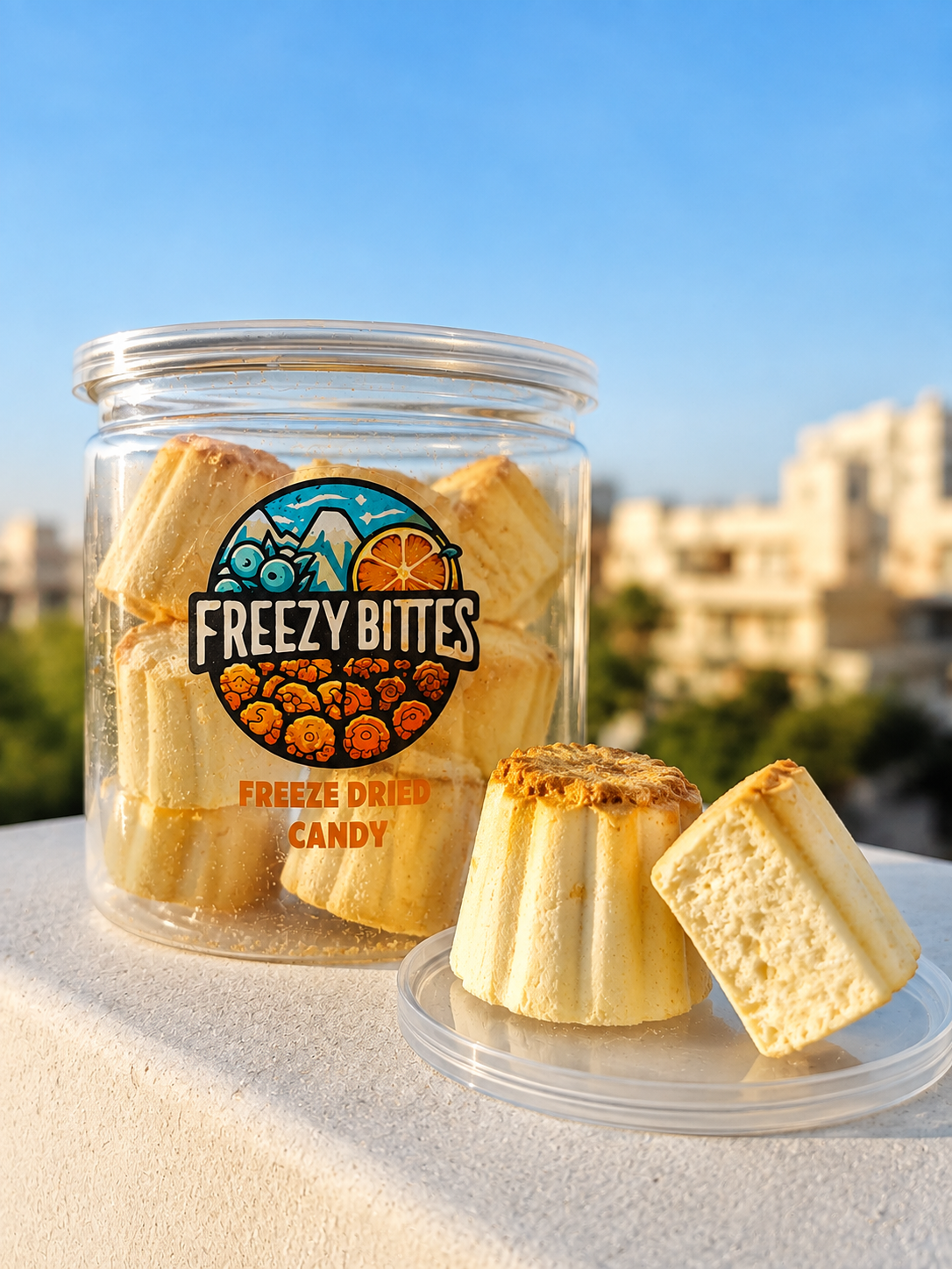 Freeze-Dried Caramel Custard