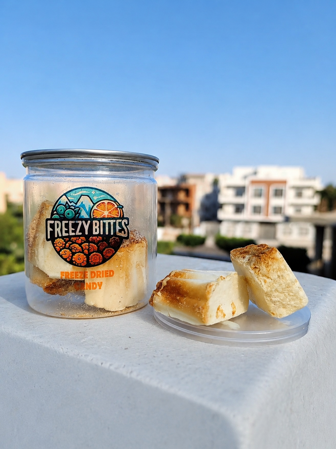 Freeze-Dried Caramel Custard